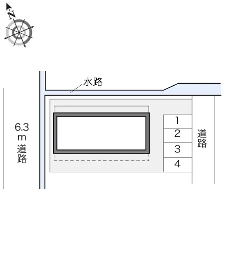 ★手数料０円★岐阜市柳津町南塚４丁目　月極駐車場（LP）